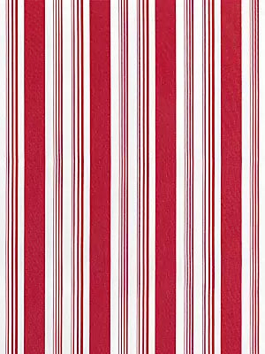 Topsail Stripe - Crimson - Scalamandre Fabric