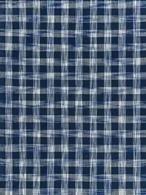 Haverhill Cotton Plaid - Indigo - Scalamandre Fabric