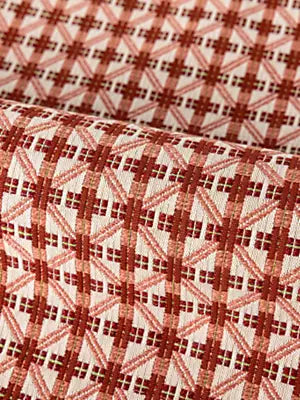 Criss Cross - Coral Red