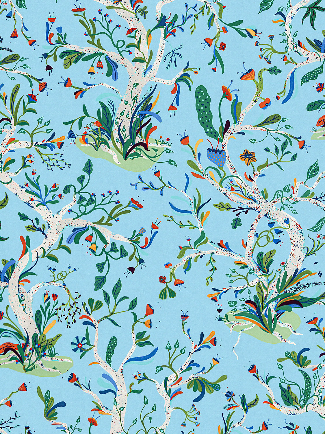 Enchanted Meadow - Sky - Scalamandre Fabric