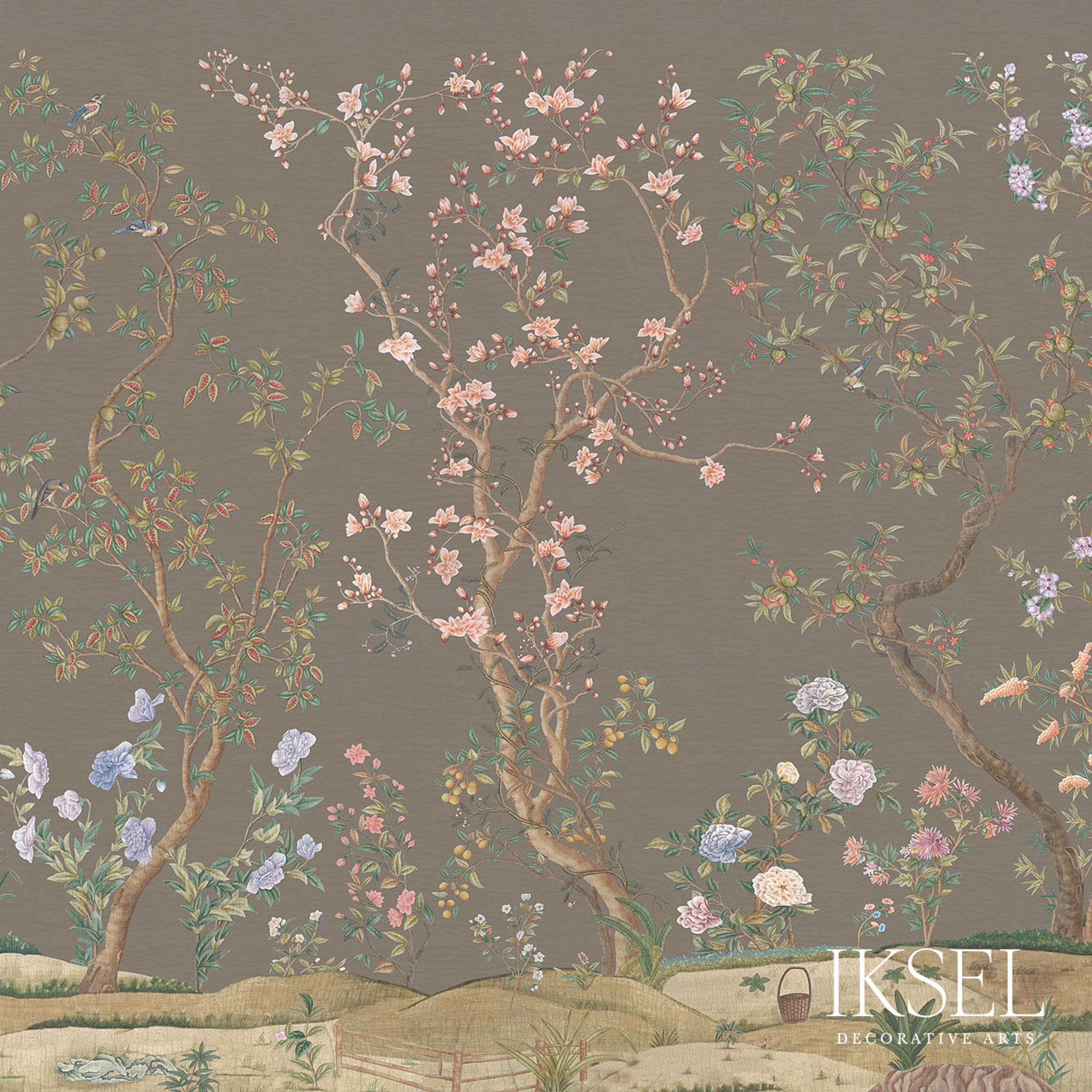 IMPERIAL-GARDEN-CHARCOAL-TAUPE-SCHUMACHER-IK3107