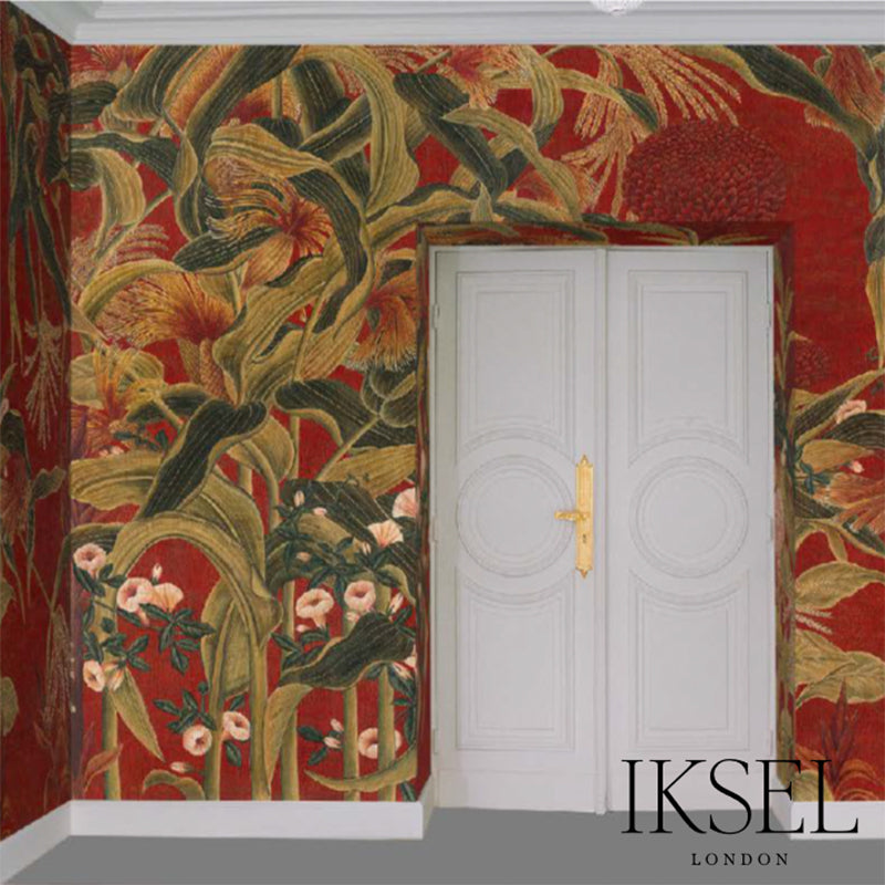 JAPANESE-CORNFLOWERS-RED-SCHUMACHER-IK3402