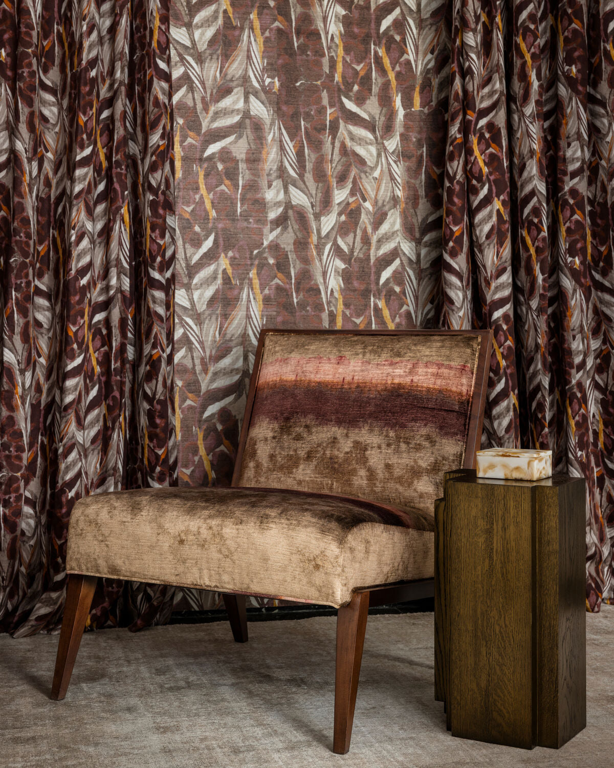 Izumo - Mulberry - Kravet Couture Tela