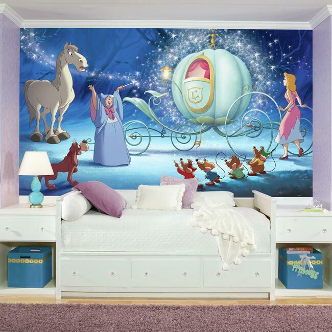 disney-cinderella-carriage-xl-wall-mural-blue-york-wallcoverings-jl1374m