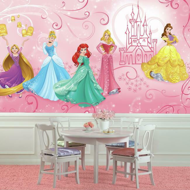disney-princess-enchanted-pre-pasted-wall-mural-pink-york-wallcoverings-jl1388m