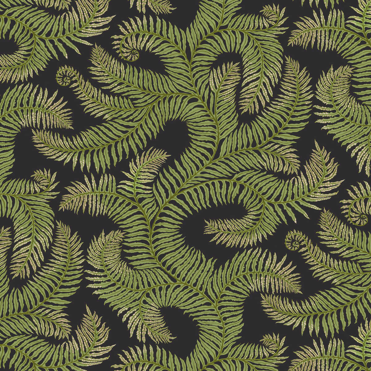 Bombes Fernery - 01 - KRAVET COUTURE Wallpaper
