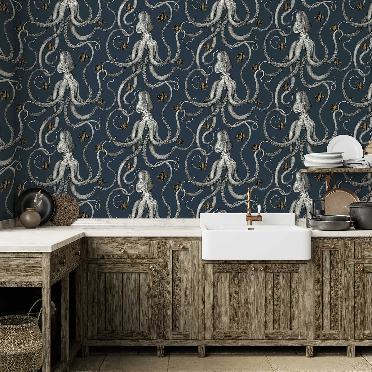 Octopoda - 01 - KRAVET COUTURE Wallpaper