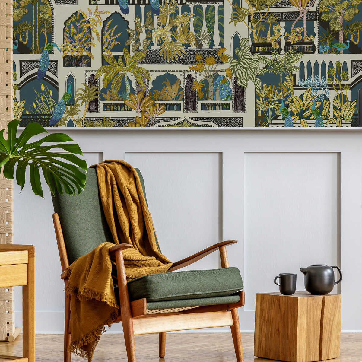 Peacock Arches - 21 - KRAVET COUTURE Wallpaper