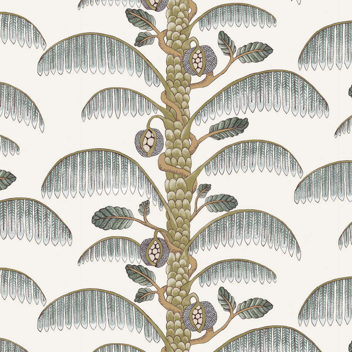 Palm Stripe - 11 - KRAVET COUTURE Wallpaper
