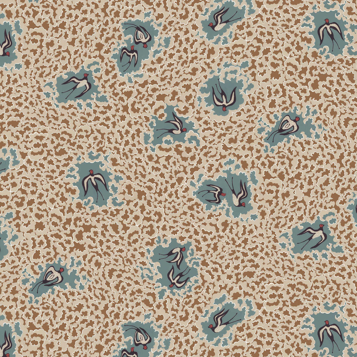 Beas Swallows - 01 - KRAVET COUTURE Wallpaper