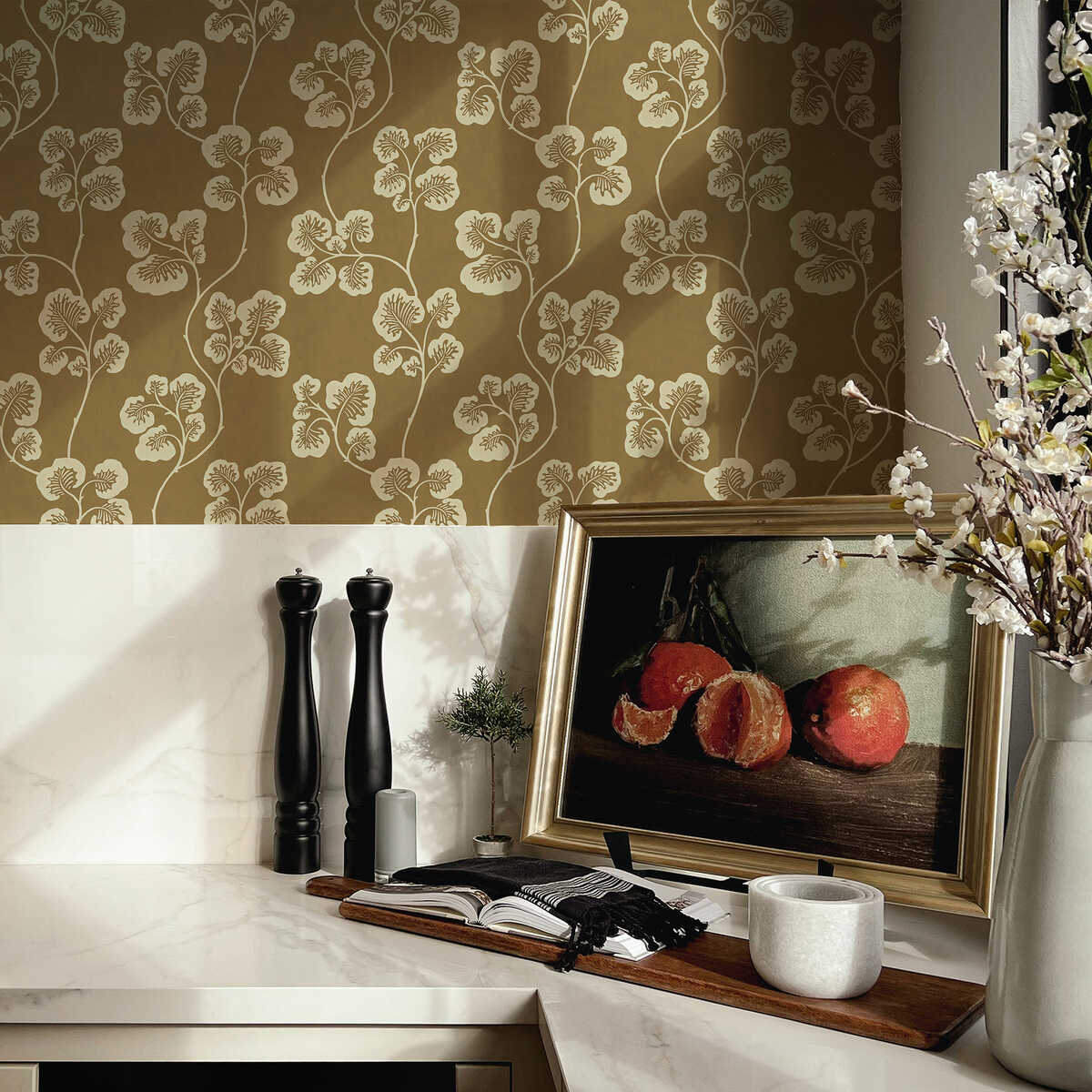 Cabbage Check - 11 - KRAVET COUTURE Wallpaper