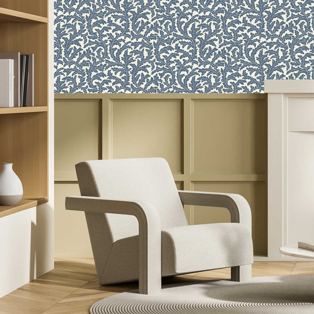 Frond Ogee - 41 - KRAVET COUTURE Wallpaper