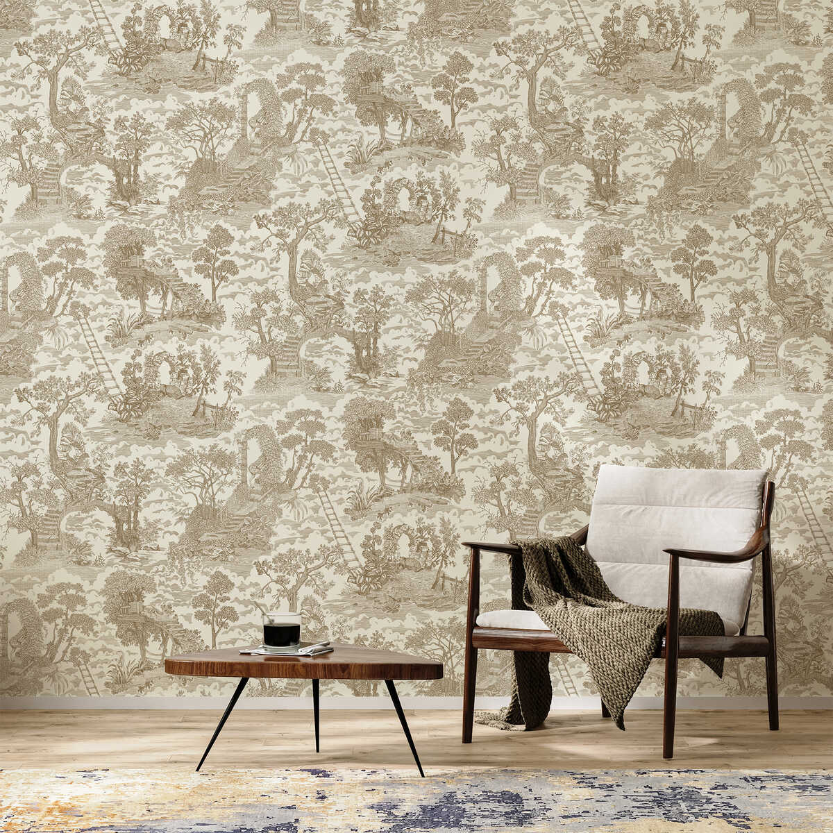 Islet Hopping Toile - 01 - KRAVET COUTURE Papel pintado