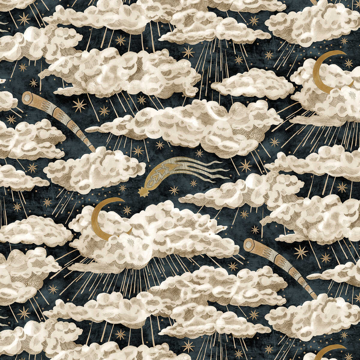 Cumulus Luna - 01 - KRAVET COUTURE Papel pintado