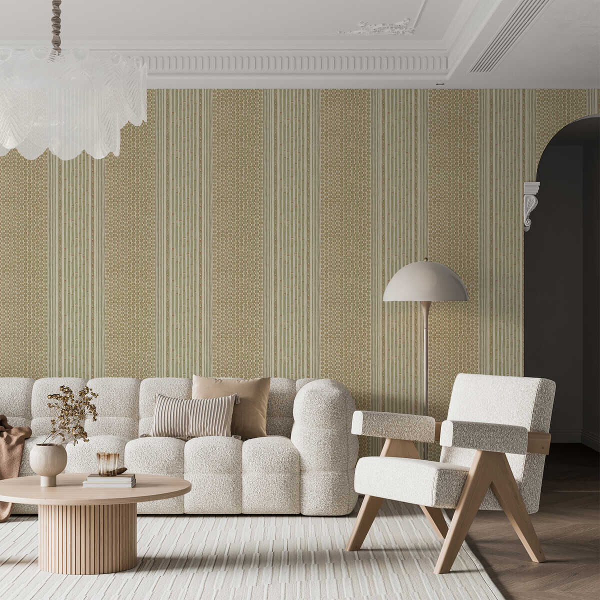 Rita Stripe - 31 - KRAVET COUTURE Papel pintado