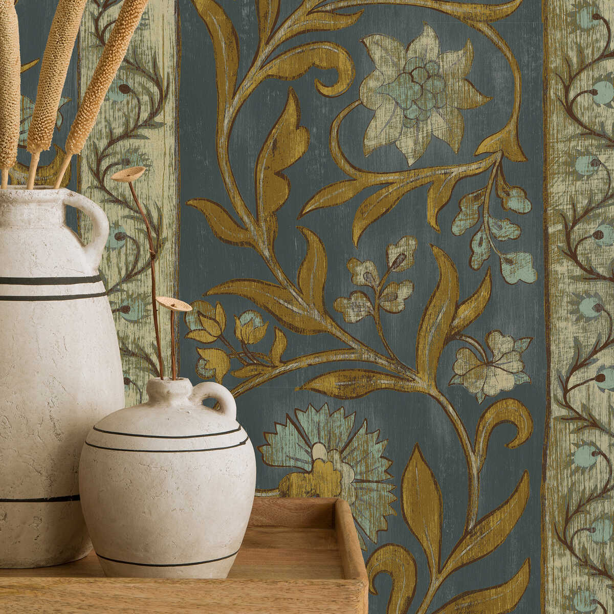 Potter Stripe - 01 - KRAVET COUTURE Wallpaper