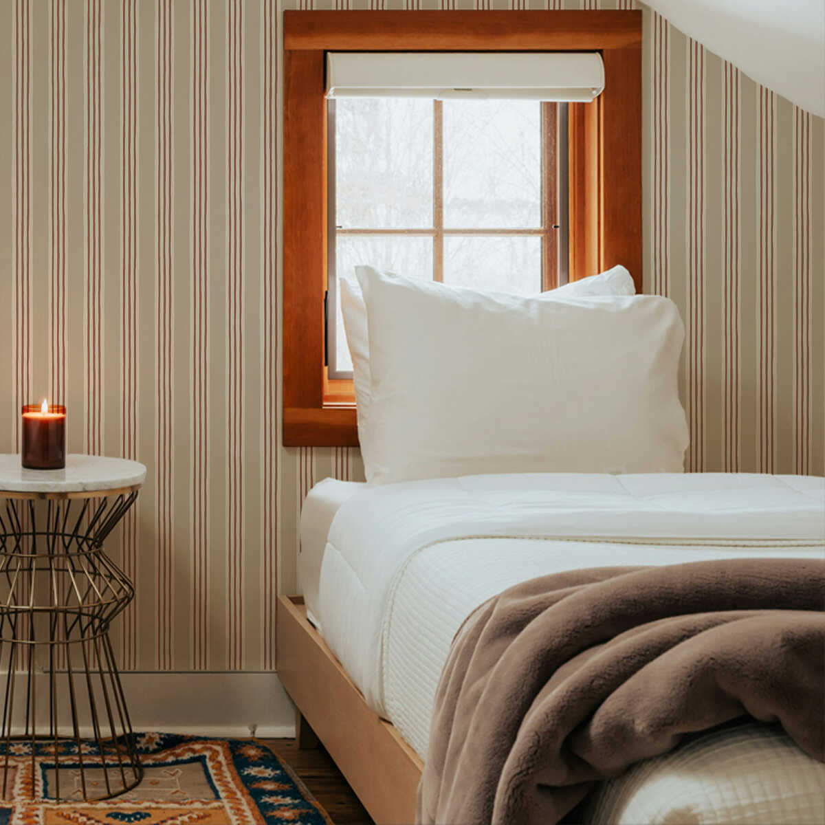 Kemble Stripe - 01 - KRAVET COUTURE Wallpaper