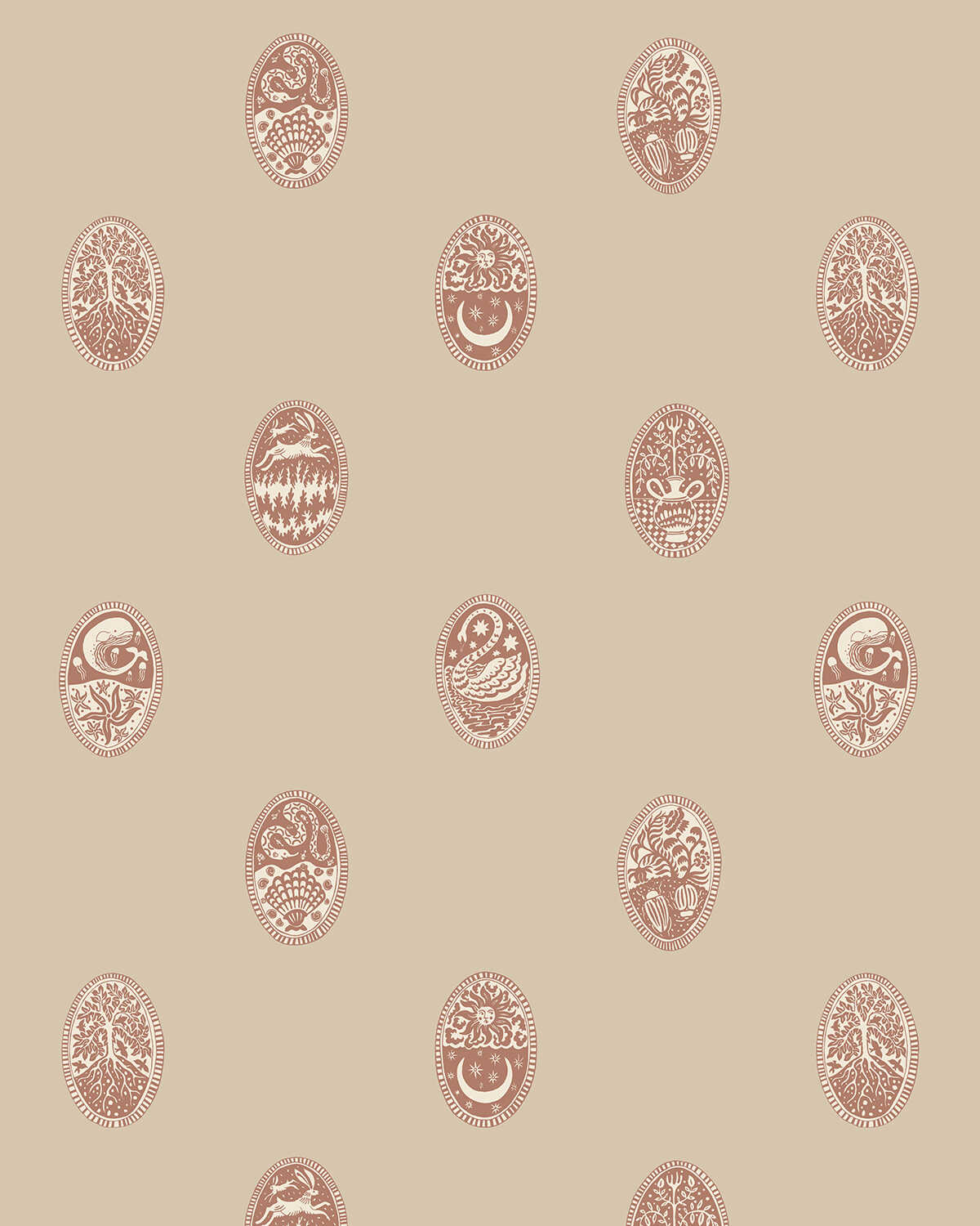 Linear Cameos - 01 - KRAVET COUTURE Wallpaper
