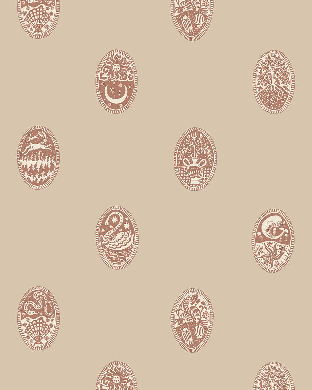 Linear Cameos - 01 - KRAVET COUTURE Wallpaper
