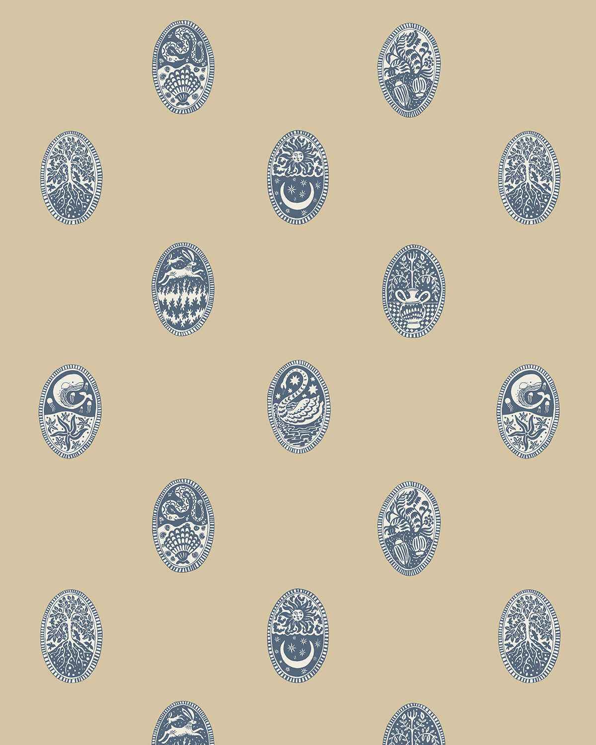 Jmwrlin050 Linear Cameos 05 Kravet Couture Wallpaper