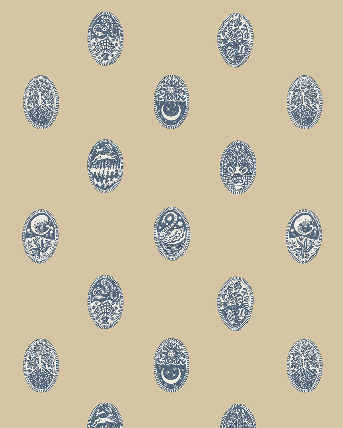 Linear Cameos - 05 - KRAVET COUTURE Wallpaper