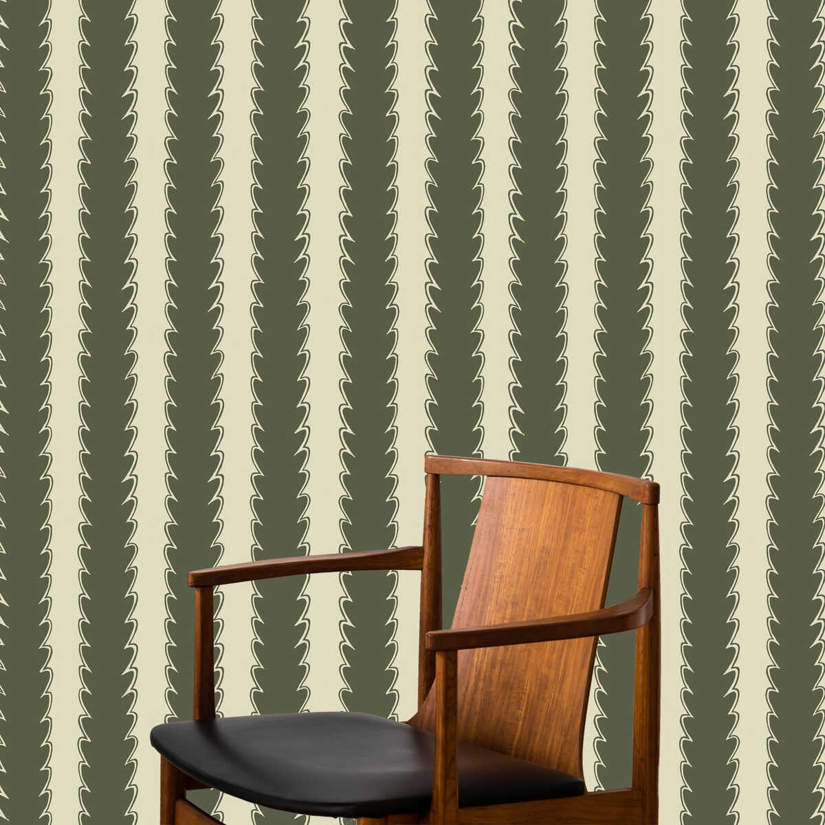 Scallop Stripe - 02 - KRAVET COUTURE Papel pintado