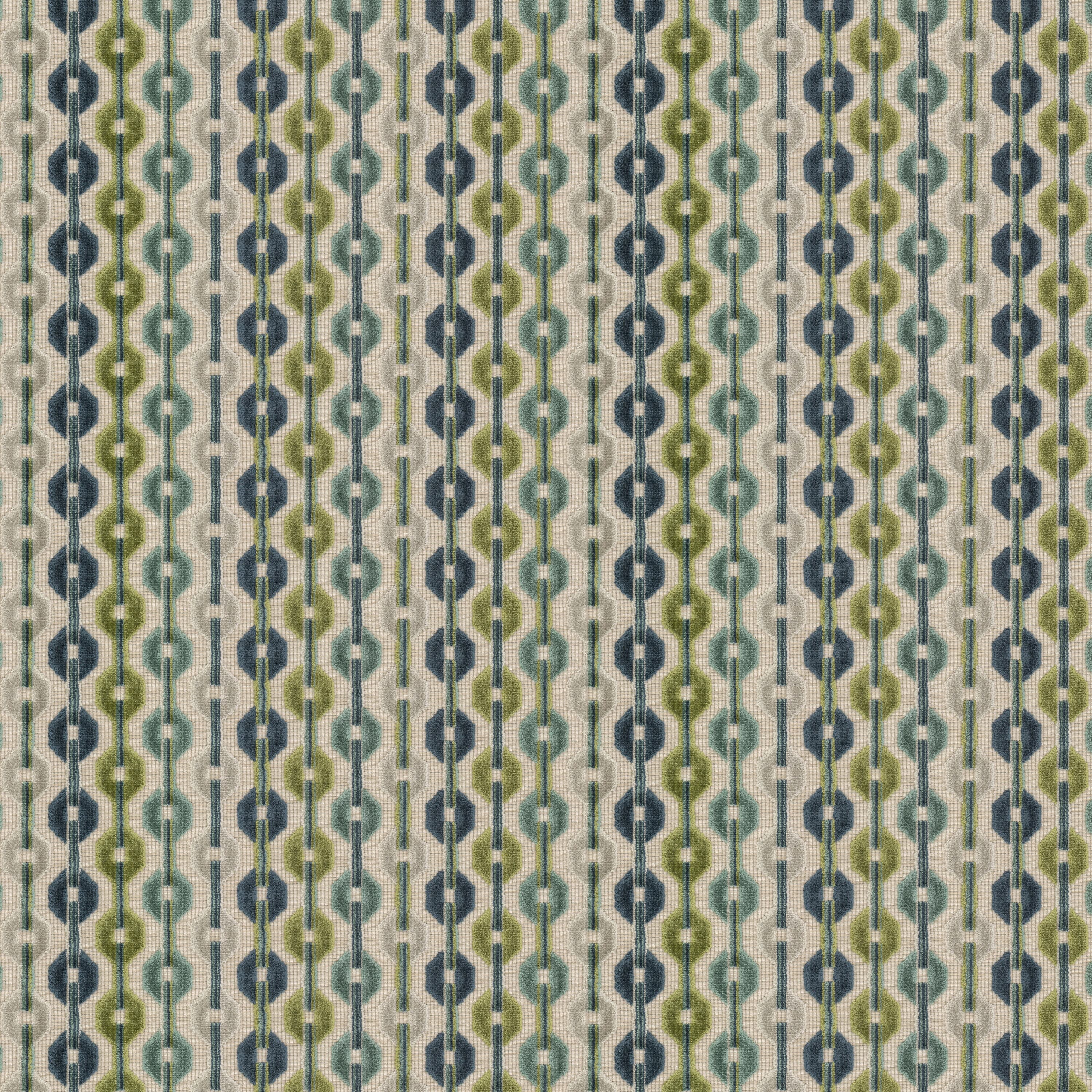 Kumasi 3 Peacock by Stout Fabric