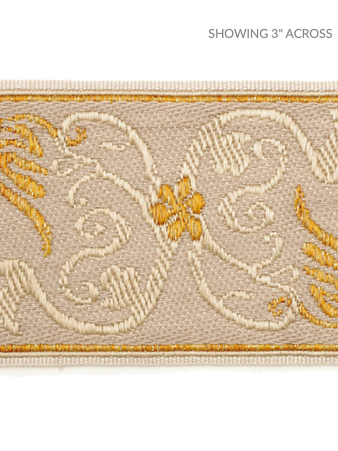 Siecle Grimm Braid - Gilded Alabaster - Scalamandre Trim