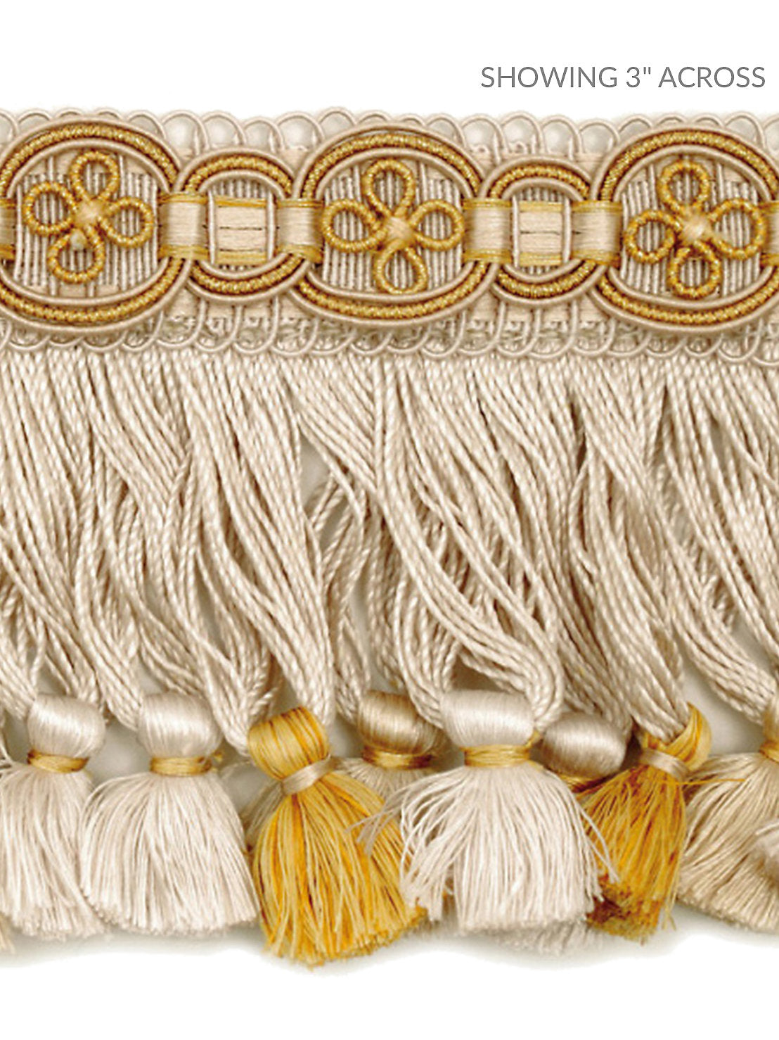 Siecle Condillac Fringe - Gilded Alabaster - Scalamandre Trim