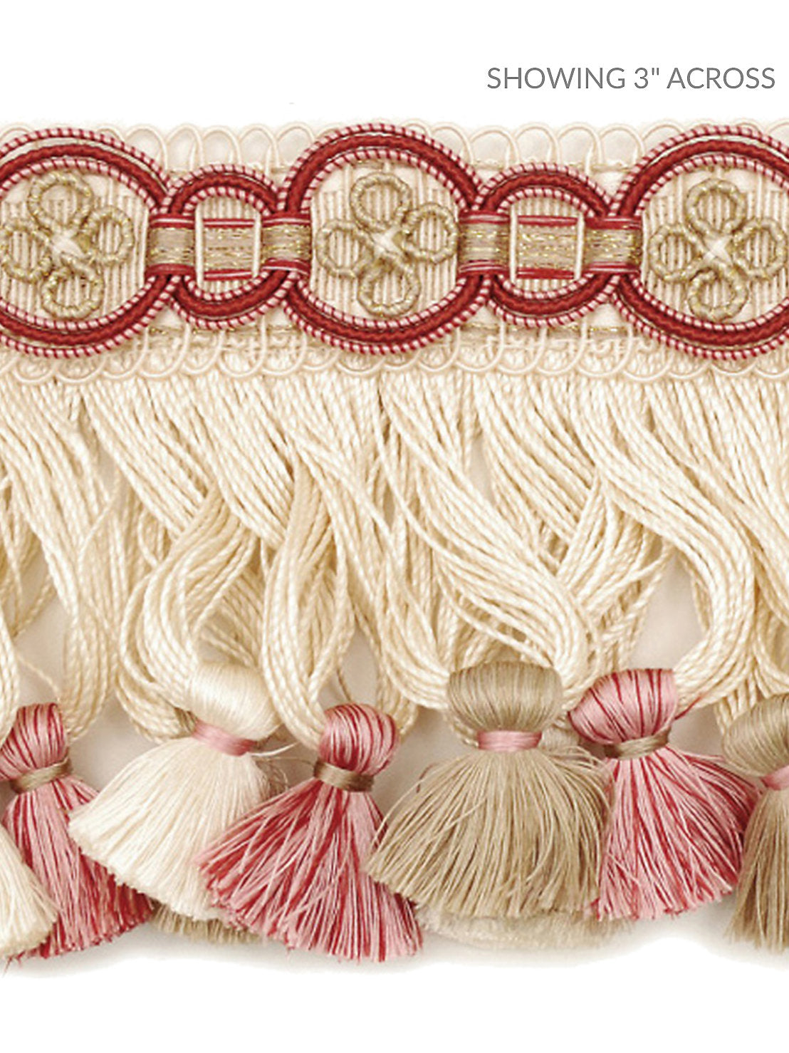 Siecle Condillac Fringe - Raspberry