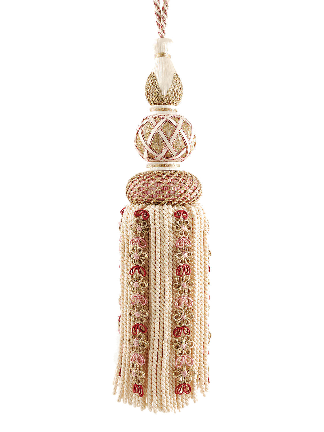 Siecle Single Tassel Tieback - Raspberry - Scalamandre Trim