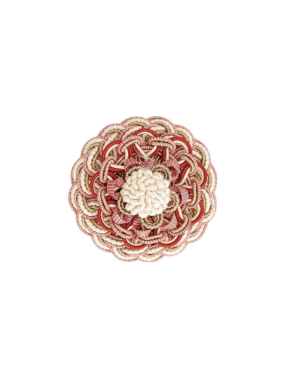 Siecle Rosette - Raspberry - Scalamandre Trim