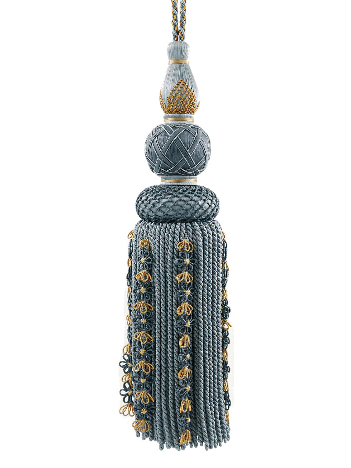Siecle Single Tassel Tieback - French Blue - Scalamandre Trim