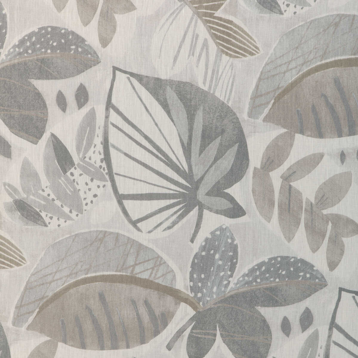 Leaf-A-Lot - Dove - KRAVET BASICS Fabric