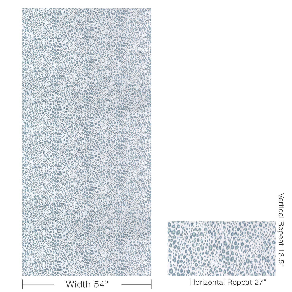 Leopardos - Sky - KRAVET BASICS Fabric