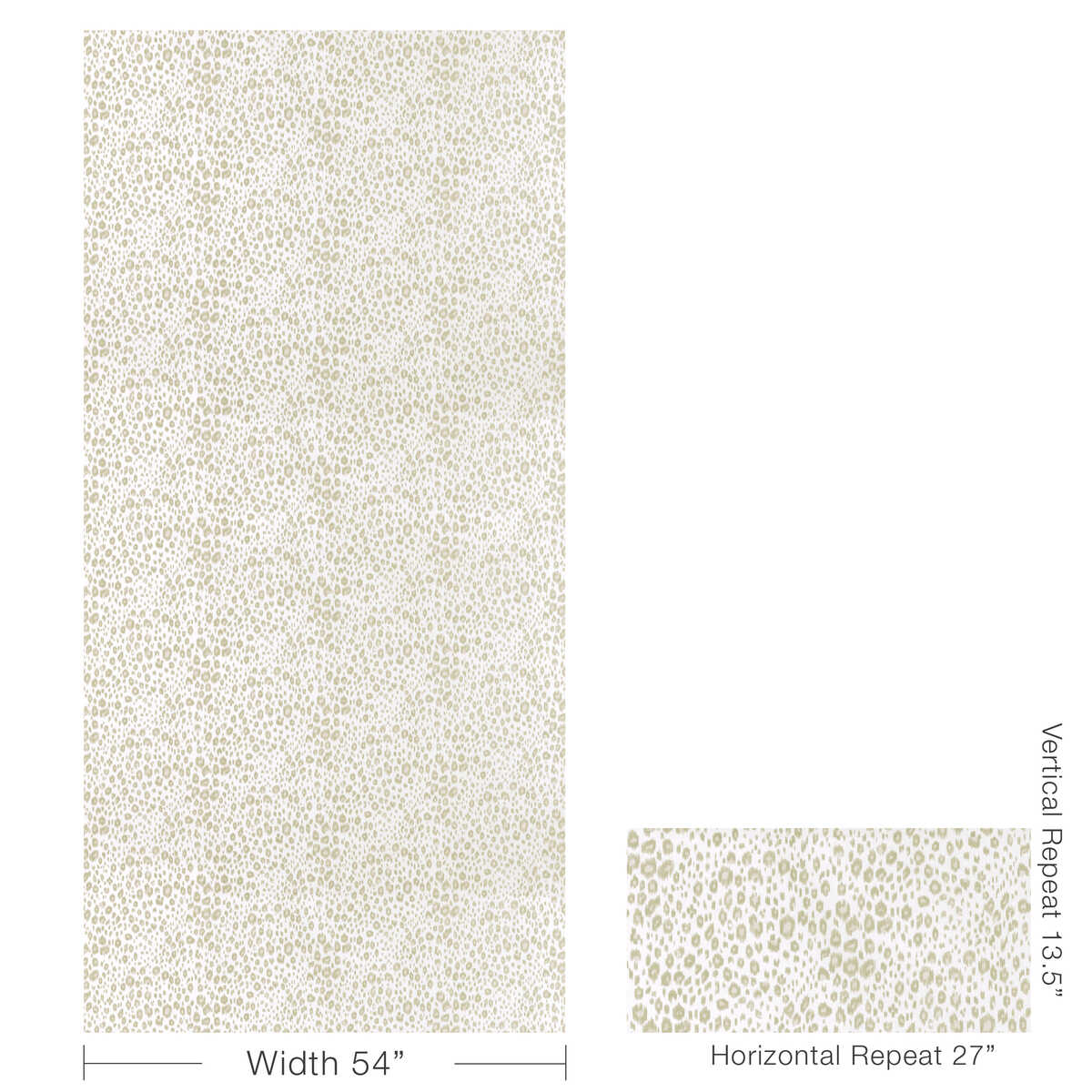 Leopardos - Taupe - KRAVET BASICS Fabric