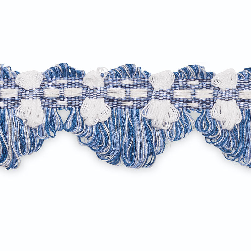 ANJELIQUE-LOOP-FRINGE-COBALT-LAKE-WHITE-MULTI-SCHUMACHER-LF2000B-7 - Schumacher Recortar