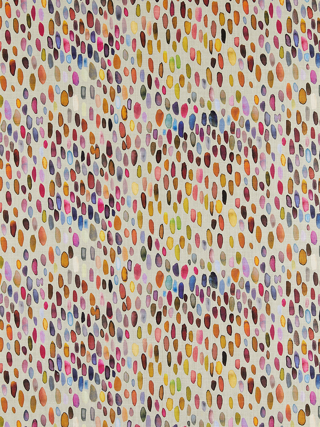 Jamboree Linen Print - Magenta / Multi