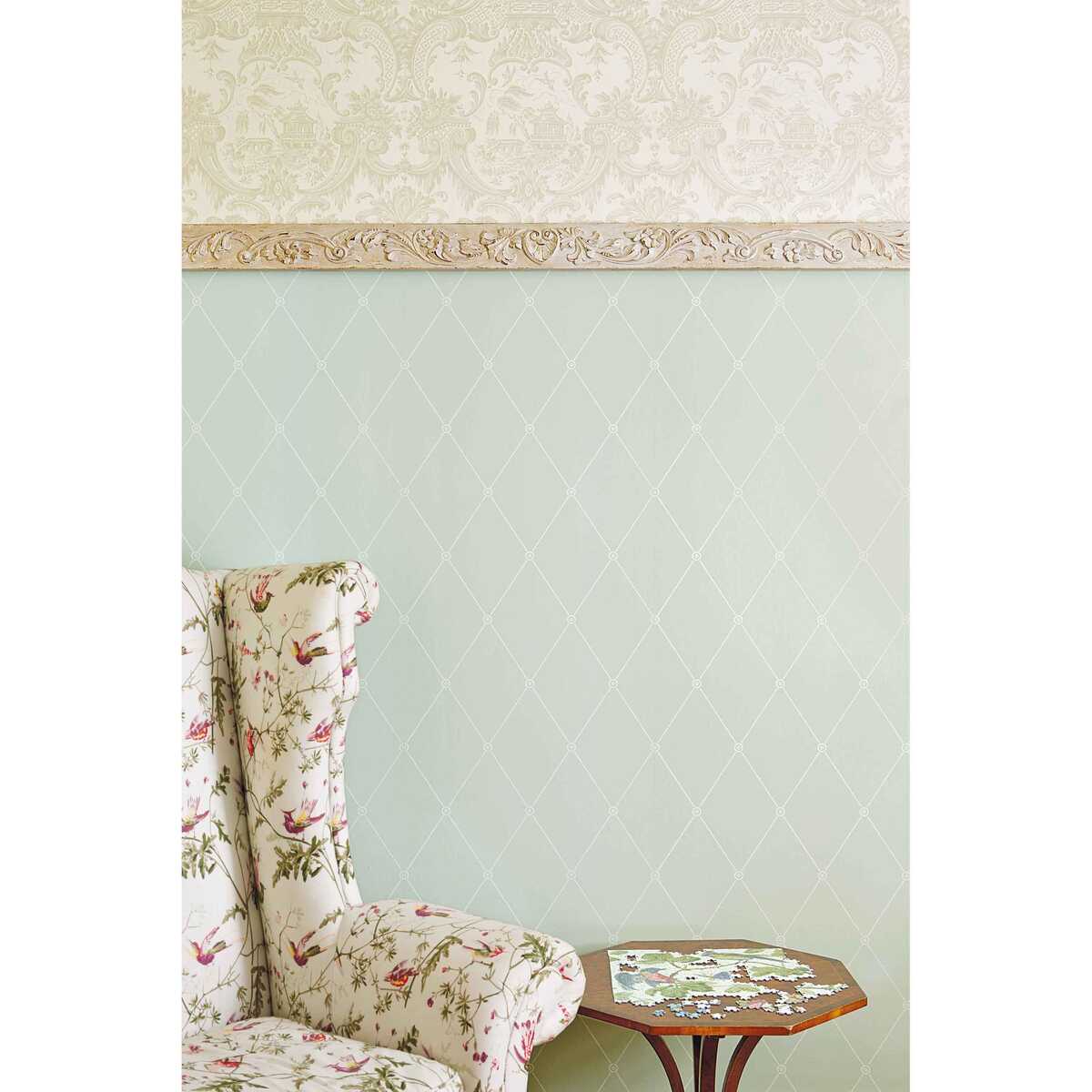 Large Georgian Rope Trellis - Olive - COLE & SON Wallpaper