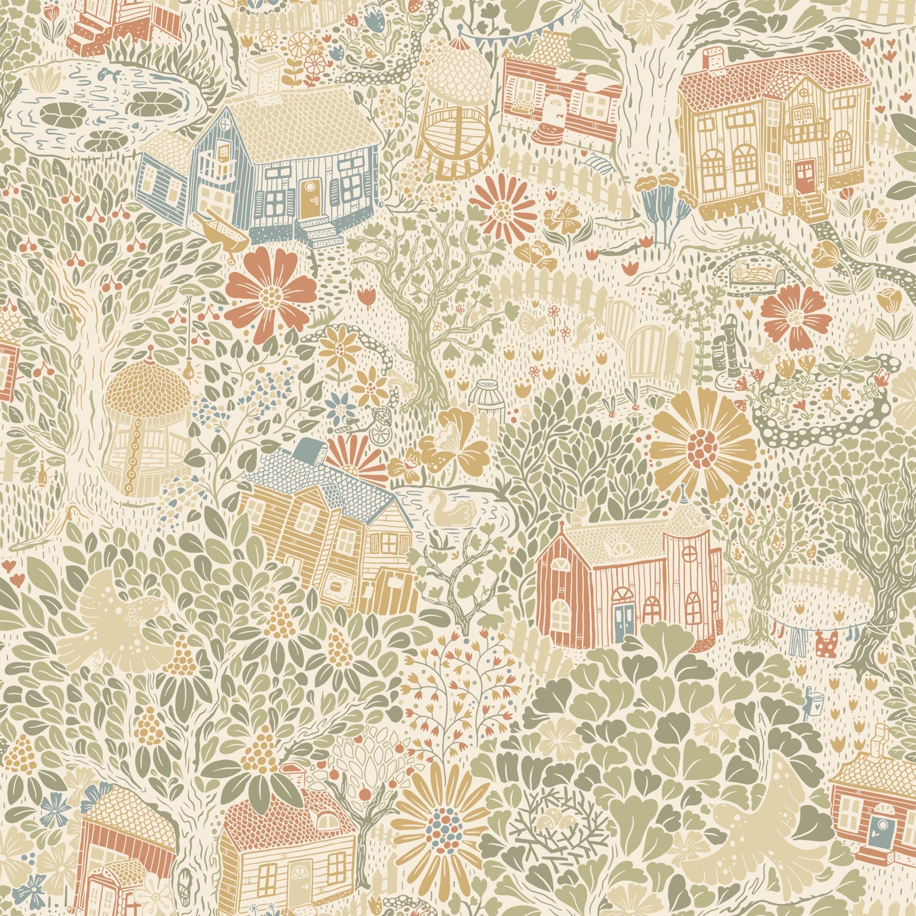 Bygga Bo Wallpaper - Neutral - York Wallcoverings - MB63001