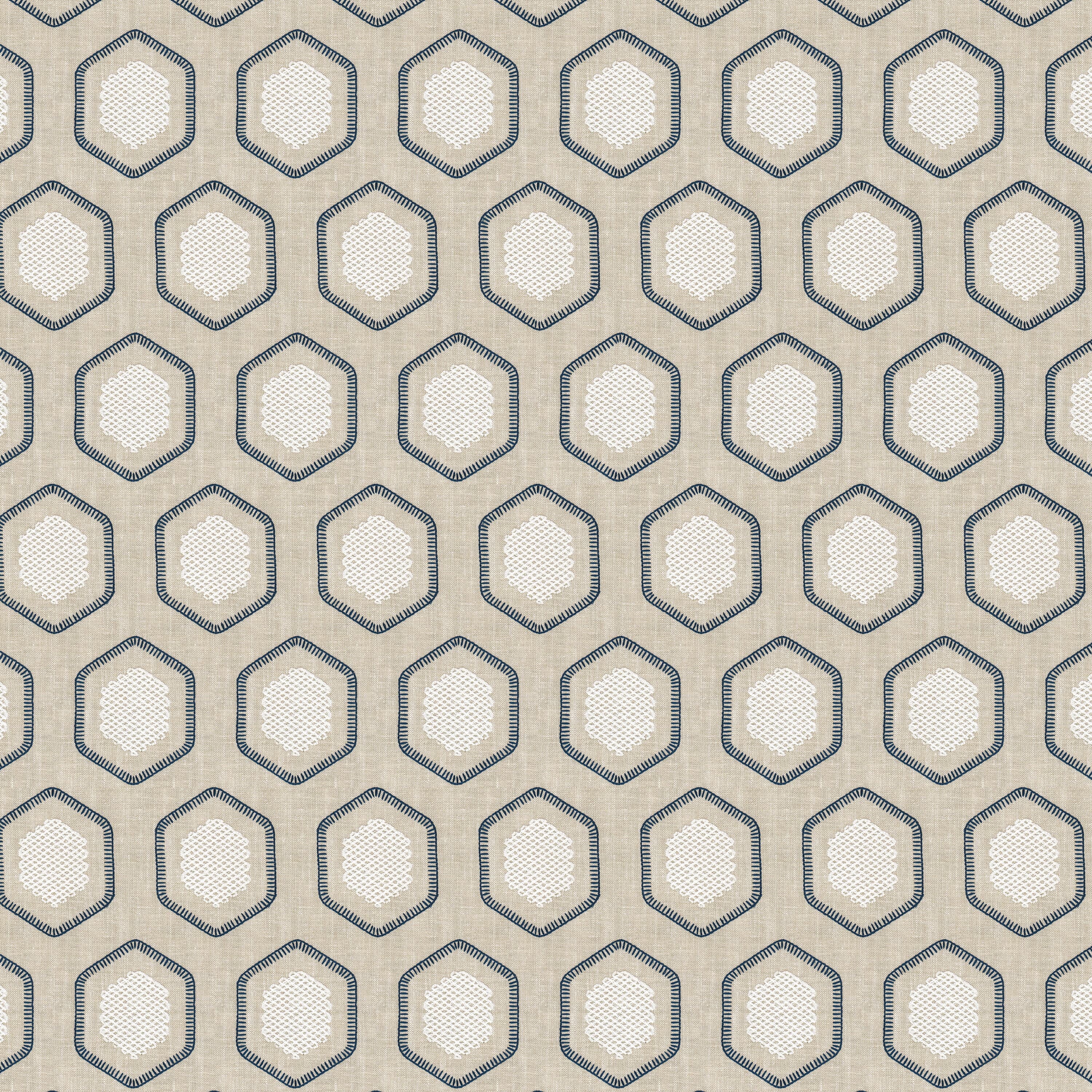Mervine 3 Indigo by Stout Fabric