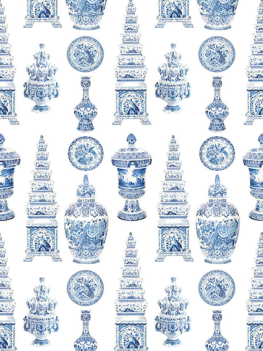 Icons - Blue - Scalamandre Fabric