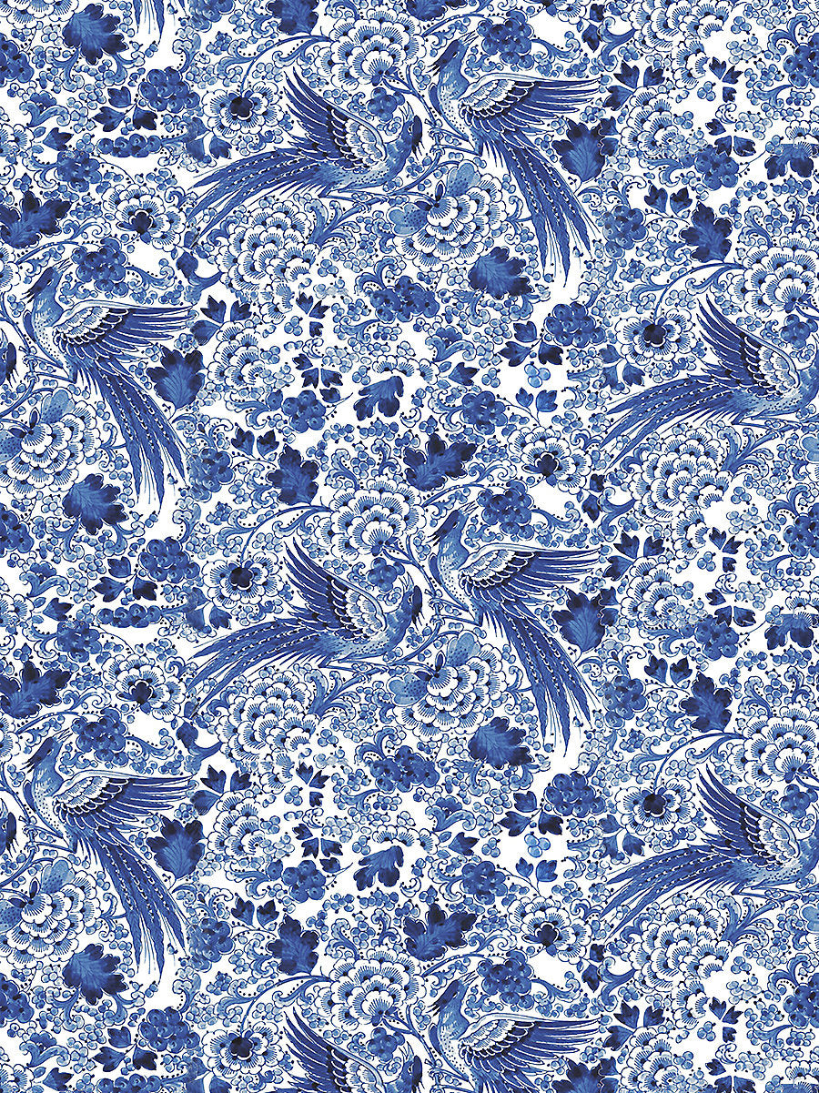 Inspiration Print - Blue - Scalamandre Fabric