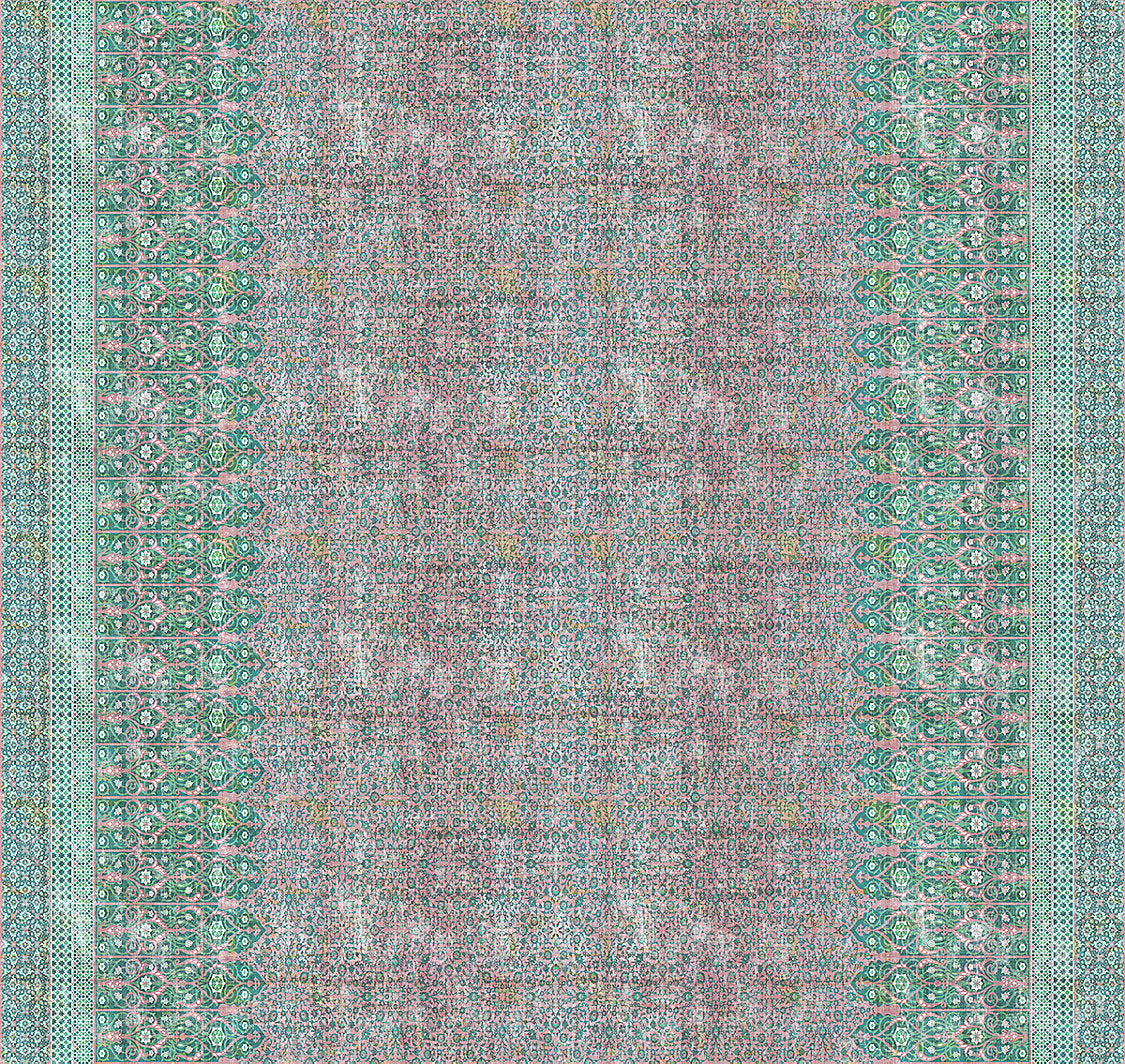 Sultan Printed Velvet - Green - Scalamandre Fabric
