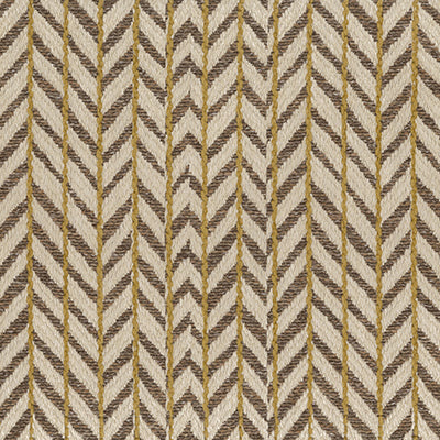 NC Bourton Weaves Fairford Mocha/Ochre - Nina Campbell - NCF4611-02 Fabric - Nina Campbell Fabric