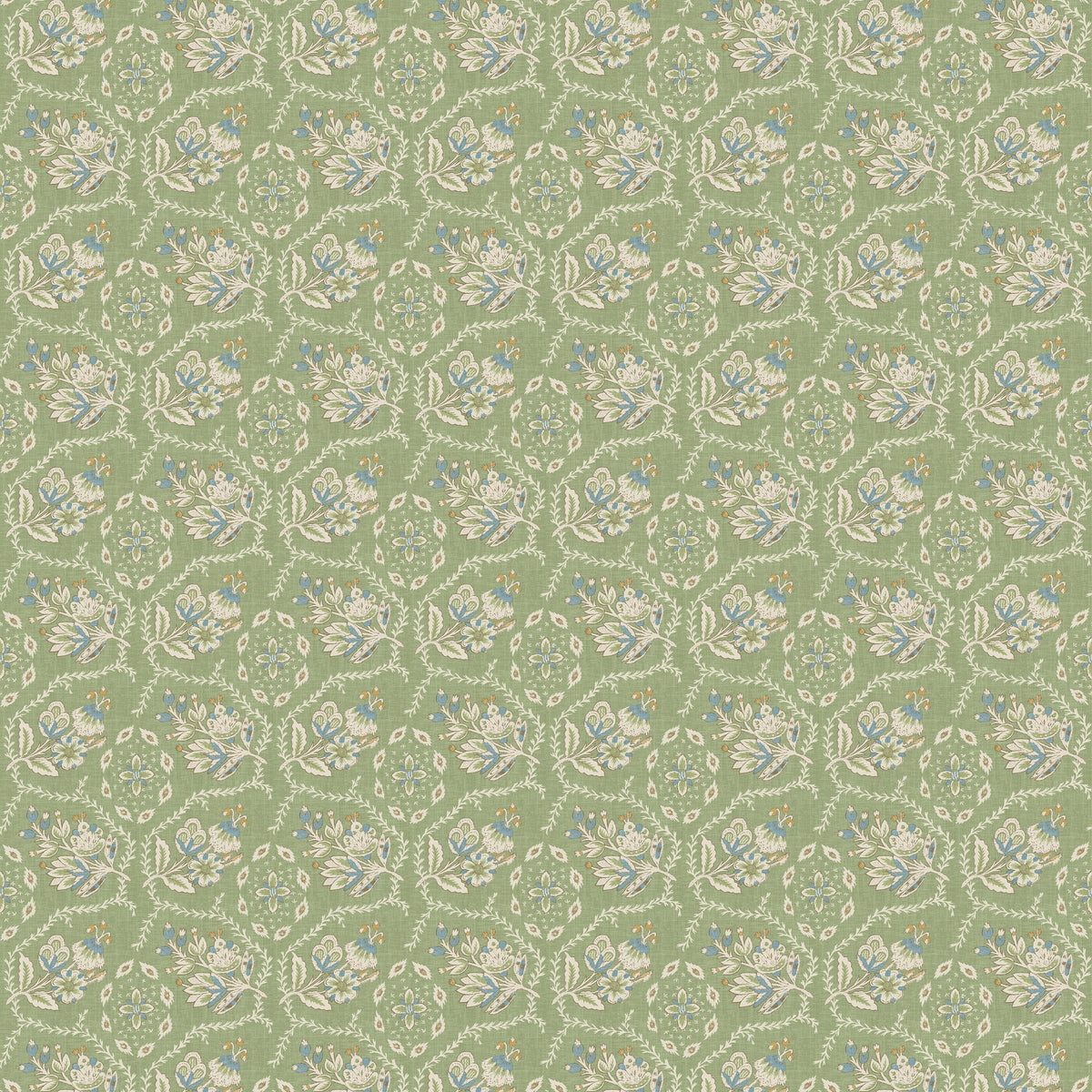 Pagelle Green Nina Campbell Dauphine wallpaper NCW4633-02