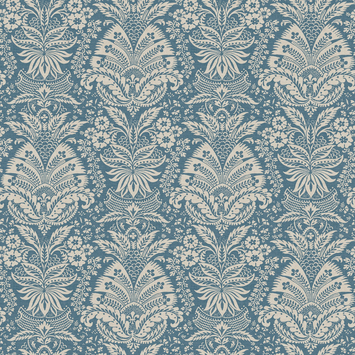 Bourton Damask Aqua Nina Campbell Dauphine wallpaper NCW4635-06