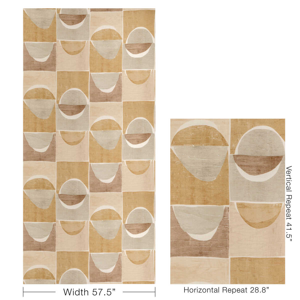 Niko Print - Camel - KRAVET COUTURE Fabric