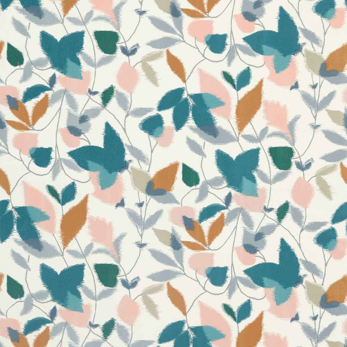 Akira-Ginger-Teal-Olive-Scion-Fabric