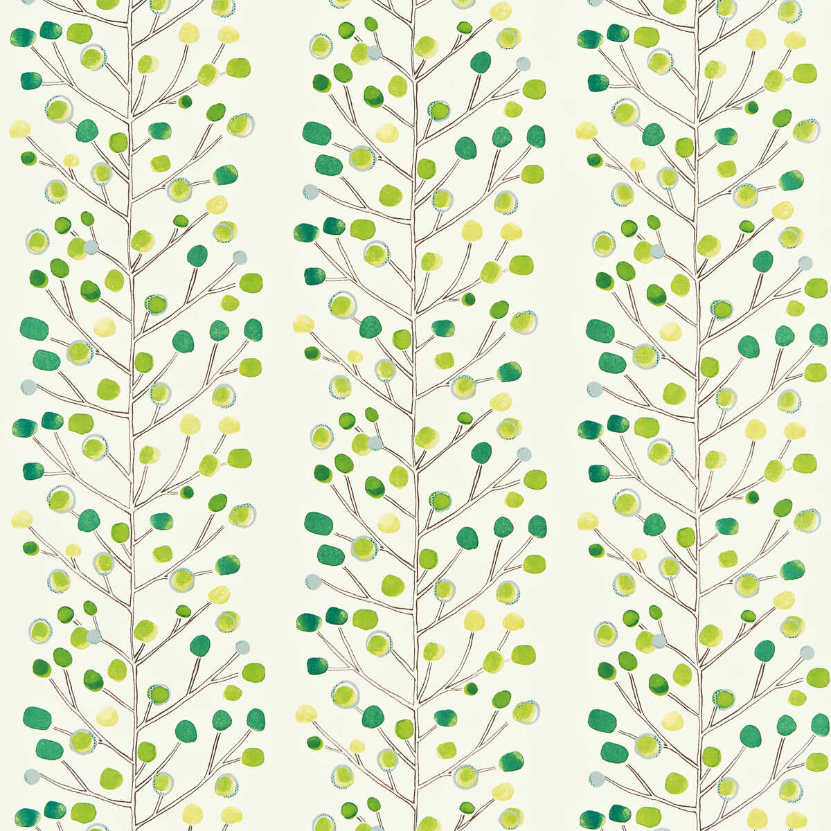 Berry Tree - Emerald/Lime/Chalk - SCION Fabric